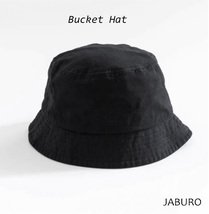 ★送料無料★新品タグ付■JABURO /ジャブロー/アウトドア紫外線防止バケットハットコットン/BLK■在庫限り■_画像1