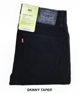 新品タグ付き/9350円を ■Levi'sリーバイス■スキニーSKINNYテーパードデニムブラックストレッチ ジーンズ 84558-0034/31■在庫限り■