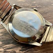 【動作品】セイコー クラウン アンティーク 腕時計 1962年 手巻き メンズ SEIKO CROWN ケース径35㎜ ビンテージ ウォッチ 男性_画像7