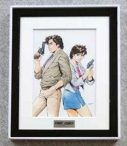 シティーハンター CITY HUNTER 3 & '91 Blu-ray Disc BOX 特典 キャラファイングラフ 冴羽リョウ 槇村香 複製原画 非売品 北条司