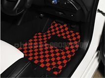 フロアマット floor mat マット プリウス 50系 レッドチェック トヨタ 5ピース FM0241BR_画像2