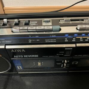 昭和レトロ ダブルラジカセ AIWA CS-W66ST中古品の画像3