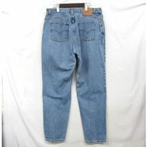 90s USA製 サイズ 18 REG L Levi's 550 テーパード デニム パンツ ジーンズ ジーパン ライト ブルー リーバイス 古着 ビンテージ 3MA2104_画像2