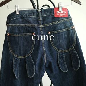 cune うさぎ耳 デニム パンツ キューン XS 古着 レディース