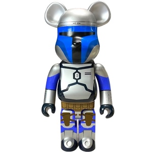 BE@RBRICK Bearbrick Star Wars Jango Fett 1000% Jean gofetometi com игрушка интерьер произведение искусства голубой серебряный 