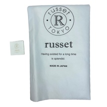 【未使用】russet ラシット トートバッグ ハンドバッグ バッグ 肩掛け 手持ち鞄 総柄 ナイロン レザー グリーン系_画像7