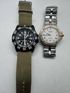 Luminox,Raymond weil クォーツ腕時計2点まとめジャンク品管理番号3-57