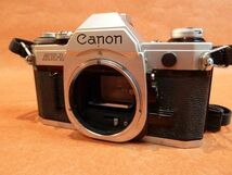 c015 Canon キャノン AE-1 一眼レフフィルム カメラ Size:約 幅14.5x高さ8.5x奥行4.5㎝ シャッター・巻上げ OK /60_画像2