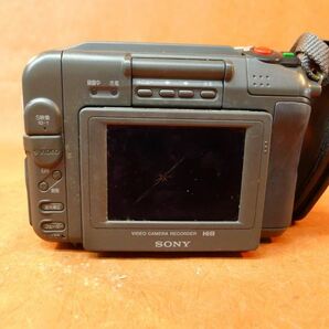 c014 ビデオカメラ2点 SONY Handycam Hi8 CCD-SC55 NTSC/Canon Hi8 UC-E1HI Movieboy E1/100の画像5