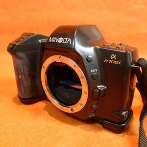 c094 MINOLTA α8700i 一眼レフ フィルムカメラ シャッターOK フィルム巻上げOK /寸法：約幅15㎝ 高さ10㎝ 奥行7㎝/60