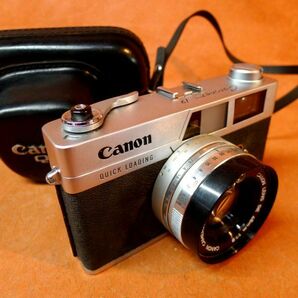 c168 昔の高級レンジファインダー Canonet19 フィルムカメラ レンズ SE 45mm 1:1.9 サイズ:幅約14cm 高さ約9cm 奥行約7.3cm/60の画像1