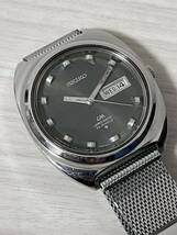 稼働品 SEIKO LM LORD MATIC 25J 5606-9040 腕時計 セイコー ロードマチック グレー デイデイト 25石 自動巻き　_画像4