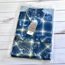 SUBCULTURE OMBRE CHECK SHIRT BLUE size 3 サブカルチャー オンブレ チェックシャツ 青 BLUE / 70'S サンプリング 長袖シャツ アメカジ_画像5