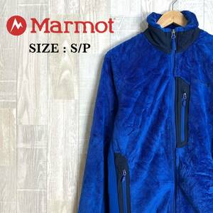 M3527 Marmot マーモット　フリースジャケット　S/Pサイズ　ブルー　青系　メンズ　POLARTEC アウター　上着　羽織　ジップアップ