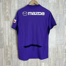 M3602 MIZUNO ミズノ　サッカーユニフォーム Lサイズ　紫　日本製　サンフレッチェ広島　半袖　トップス　2010年　メッシュ　デオデオ_画像4