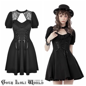 DW686-XS front cut out race Mini One-piece Gothic and Lolita world gothic bread clock roli.ta visual series V series 