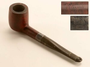 【琴》送料無料 喫煙具 ピーターソン Peterson´s アイルランド STERLING SILVER 喫煙パイプ DH523