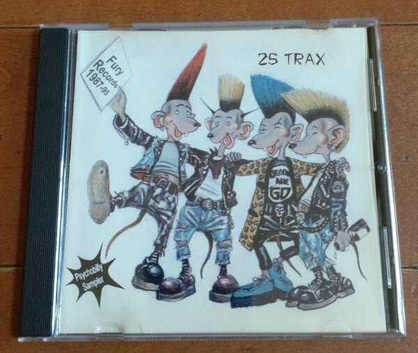 PSYCHOBILLY SAMPLER FURY VOL.1 サイコビリー オムニバス 全25曲 マッドシン シャークス バナナメタリック キャラバンズ 等人気バンド収録