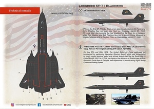 プリントスケール 72-435 1/72 ロッキード SR-71 Part1 コンプリートセット