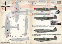 プリントスケール 72-386 1/72 スピットファイア 北西ヨーロッパのエース 1944-45 Part2_画像1