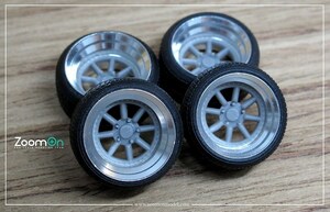 ZoomOn ZR037 1/24 15インチ Rotiform MLW ホイールセット