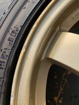 送料無料 GDA GDB インプレッサ純正 RAYS 215/45R17 DUNLOP 17×7JJ OFF+55 2021/42 バリ溝 PCD100_画像3