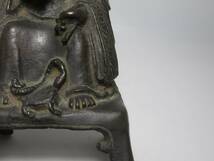 中国美術　明代　古銅製　玄天上帝　仏像　時代物　H２０cm_画像7