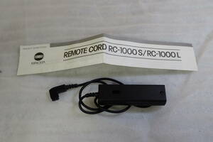 MINOLTA Minolta REMOTE CORD remote code RC-1000S / RC-1000L instructions beautiful goods operation verification ending #BB01368