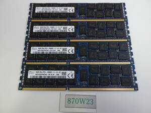 SKhynix KOREA 16GB 2Rx4 PC3-12800R-11-12 HMT42GR7MFR4C-PB 16GB x4 листов = всего 64GB рабочий товар гарантия #870W23