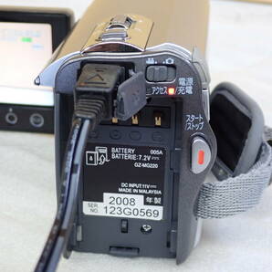 Victor Everio GZ-MG220 ビクター HDD デジタルビデオカメラ AVケーブル/ACアダプター/リモコン付き 動作確認済み#BB01008の画像6