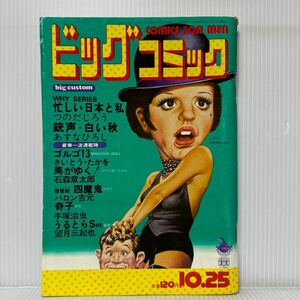 ビッグコミック 1972/10/25発行★ゴルゴ13/馬がゆく!/さそり/奇子/復讐師四魔鬼/うるとらSHE /手塚治虫/石森章太郎 /漫画/コミック