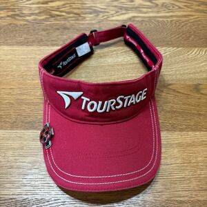  Bridgestone Tour Stage sun visor + clip marker red series cotton 100% including carriage 