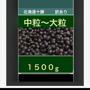 北海道 黒豆 １５００ｇ 訳あり 中から大粒