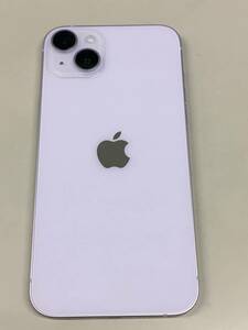 7.送料無料 SIMフリー iPhone14 Plus 128GB パープル バッテリー最大容量100% 本体のみ