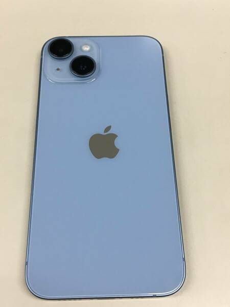 8.送料無料 美品　電池99% SIMフリー au iPhone14 128GB ブルー