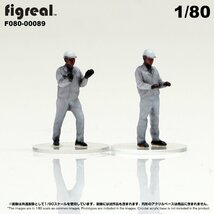 F080-00089 figreal 1/80 物流現場の作業員セット02 彩色済フィギュア_画像1