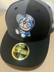 ★新品未使用★ NEW ERA LP 59FIFTY 7 1/2 ニューエラ ドラえもん ピンウィールキャップ ブラック/ダークグラファイト