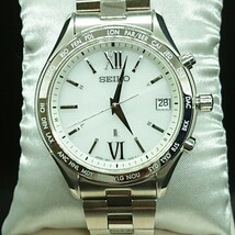 【セイコー】 腕時計 ルキア ソーラー電波　7B27-0AB0 ◆美品◆ ワールドタイム メンズ シルバー_画像1