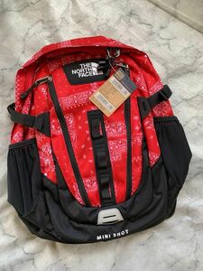 THE NORTH FACE MINI SHOT バンダナ柄 RED