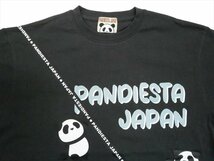 パンディエスタ PANDIESTA 半袖Tシャツ 554355 パンダ サコッシュ付きトリックTシャツ チャコール XXLサイズ 新品_画像2