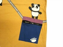 パンディエスタ PANDIESTA 半袖Tシャツ 554355 パンダ サコッシュ付きトリックTシャツ マスタード XLサイズ 新品_画像3