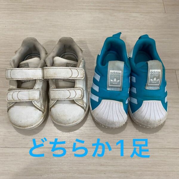 adidas キッズ　ベビー　シューズ　スニーカー　一足1800円