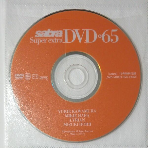 ●付録DVD◆原幹恵 川村ゆきえ 堀井美月 りりあん スーパーGT 2007 ベストガールズ◆sabra vol.65 サブラ●