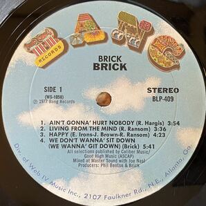 Brick (Brick album)人気アルバム12inch盤その他にもプロモーション盤 レア盤 人気レコード 多数出品。の画像3