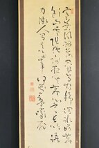 K3266 真作 亀田鵬斎「三行書」紙本 肉筆 江戸時代 書 書家 儒学者 文人 中国 書画 古画 掛軸 掛け軸 茶掛_画像1