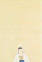 K3282 真作 小林永興「白衣観音図」絹本 合箱 肉筆 浮世絵師 小林永濯門人 中国 日本画 古画 掛軸 掛け軸 古美術 仏画仏教美術_画像3