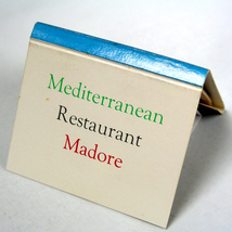 ブックマッチ【マドレ】地中海料理レストラン　昭和レトロ飲食系コレクション 1980年頃入手 当時物 匿名配送[a96]_画像1