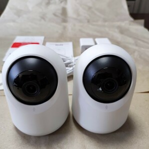 Switch Bot 見守りカメラ 1080P HD 監視防犯カメラ 首振り 暗視 W1801200 本体2台の画像2