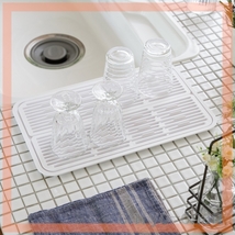 キッチンに合わせ 自由に拡張、配置できる 洗い桶になる 水切りケース＆ 水切りトレー　ピュアホワイト　12-752155001_画像9