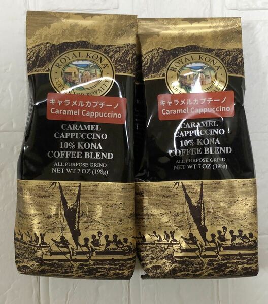 Royal Kona (ロイヤルコナ) キャラメルカプチーノ 7oz (198g)×2